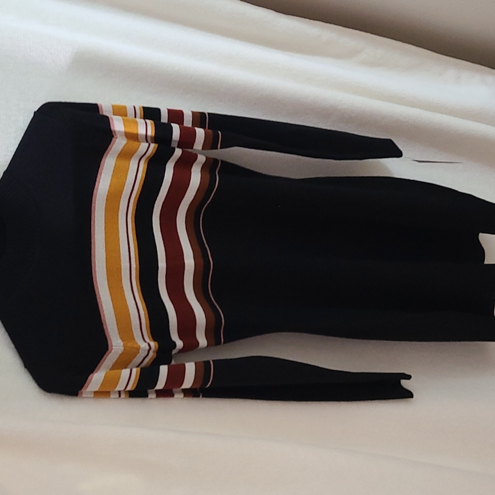 Brand new w/ tags. Women's striped sweater dress. Medium. BCX brand.